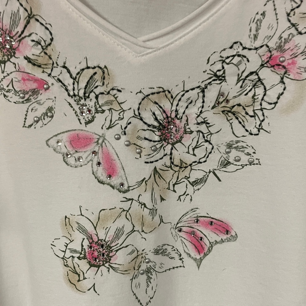 NWT Laura Scott detailed white shirt xl 16 - Picture 2 of 9